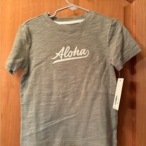 Janie and Jack Olive 'Aloha' Tee